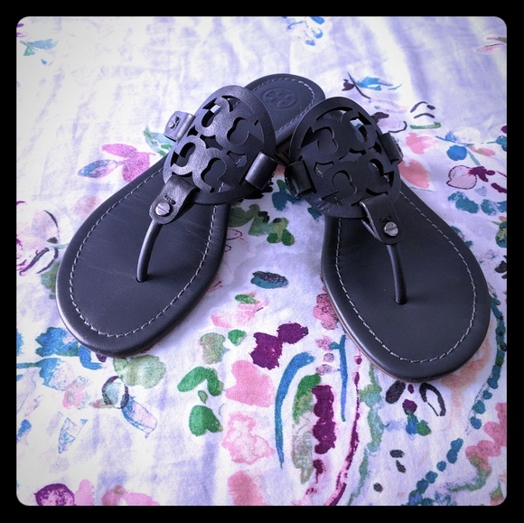 Tory Burch Shoes - Tory Burch Dark Grey Miller Sandals
